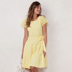 LC Lauren Conrad Yellow Mini Dress